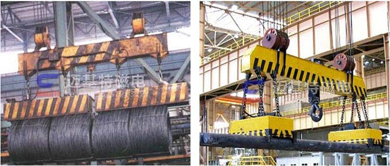 MW12系列、MW15系列吊運(yùn)捆扎螺紋鋼、圓鋼用起重電磁鐵